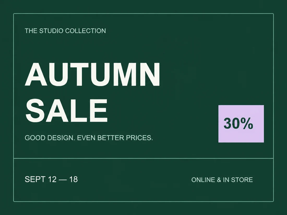 Bearbeitet: AUTUMN SALE